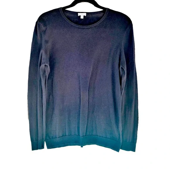 Cuyana silk cashmere blend lightweight navy sweater - Picture 2 of 5